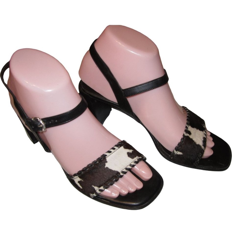 Brighton Relax Cow Hide block heeled sandals